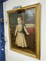 Framed 17th Century Painting Of A Little Boy
