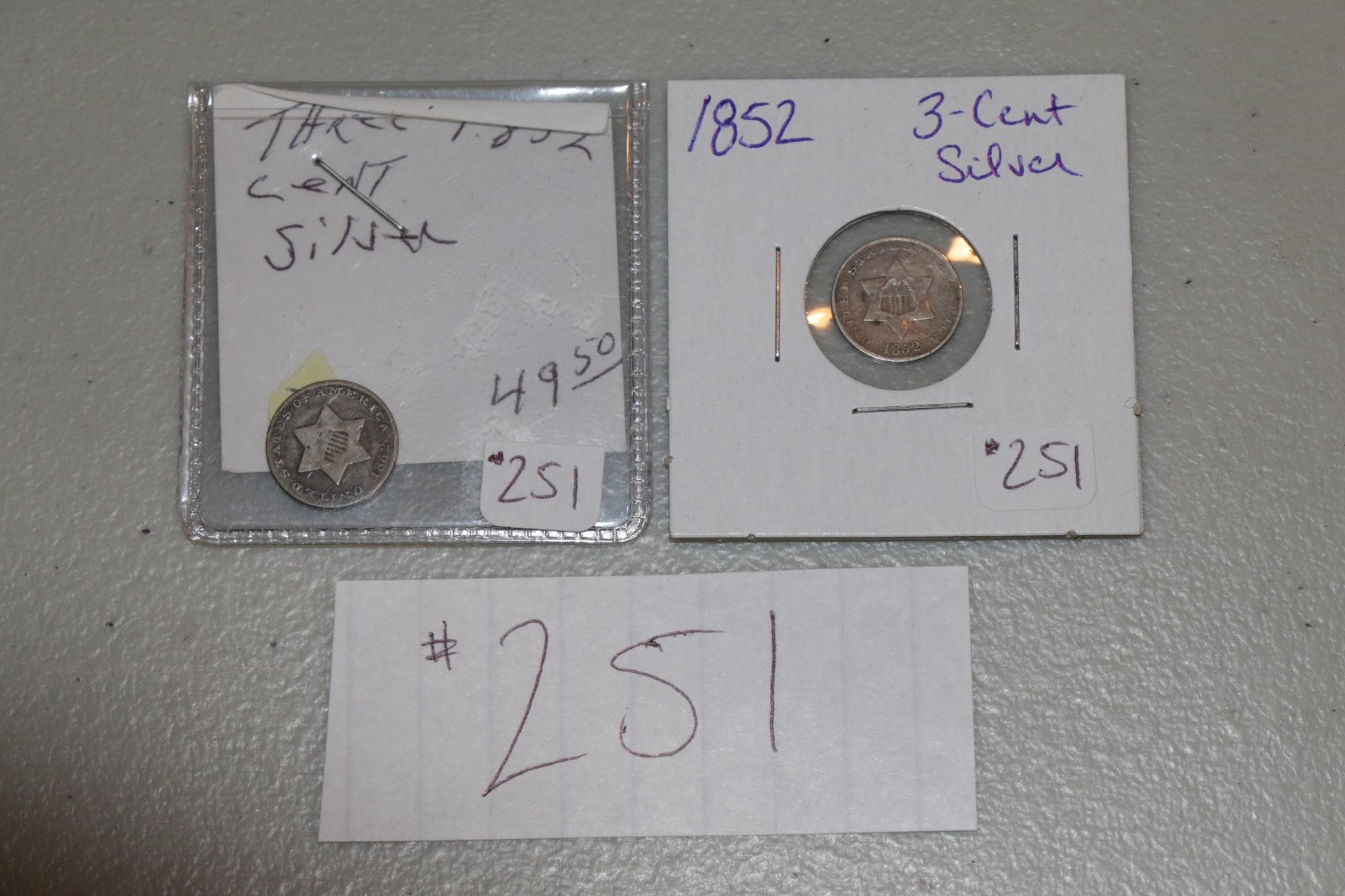 3 cent silver Coins