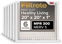 6 PACK 3M FILTERS 20x20x1IN - UNOPENED