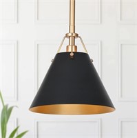 Uolfin Modern Pendant Light Fixtures, 1-Light Blac