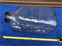 Large Glass Car bottle rare