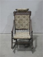 Antique Folding Victorian Nursing Chair See