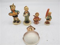 TRAY LOT OF 5 HUMMEL PIECES