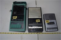 209: Cassette player/ recorder lot