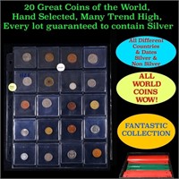 20 Great Coins of the World, hand selected, many t