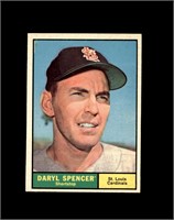 1961 Topps #357 Daryl Spencer EX to EX-MT+