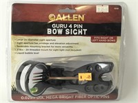 Allen Guru 4 Pin Bow Sight, New in Package