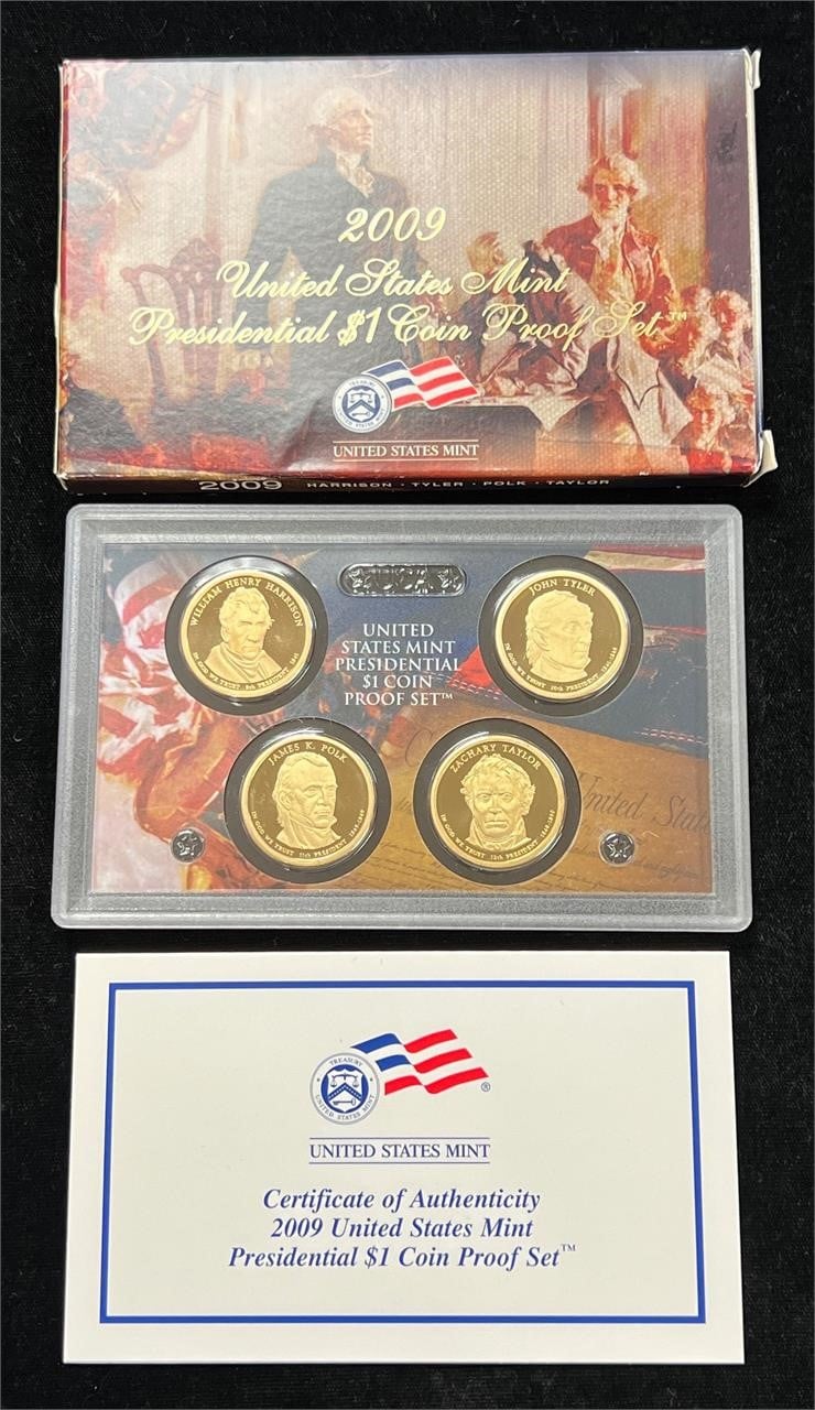 2009 US Mint Presidential $1 Coin Proof Set in Box