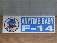 Military Bumper sticker F-14