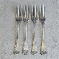 Small Desert Forks (4) Silverplate