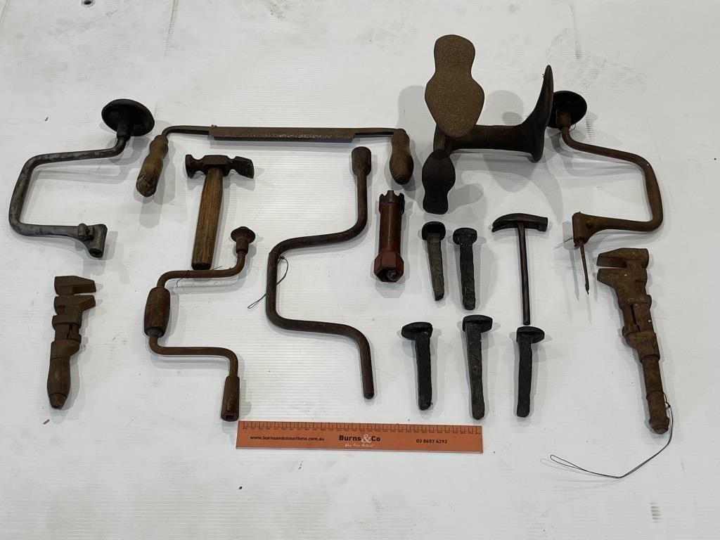 Assorted Workshop Inc Tools, Shoe Last Etc.