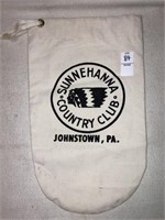 Sunnehanna country club canvas golf ball bag