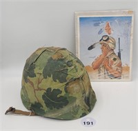 Soldier Print & Military Helmet