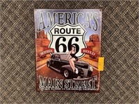 12’’x16’’ Route 66 tin sign