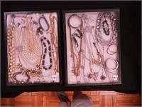 Two containers of costume jewelry: Brighton, Lia