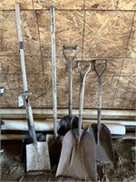 (6) Assorted Shovels