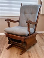Walnut Glider Rocking Chair
