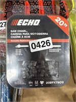 ECHO 20” SAW CHAIN RETAIL $40