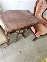 Vintage Mid Century Wood Table, Approx 28" Tall,
