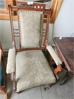 Vintage Cushioned Parlor Chair ,