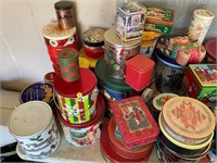 Large Lot of vintage Cans