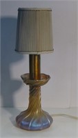 SMALL TIFFANY FAVRILE ART GLASS LAMP SGND