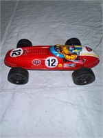 Vintage Tin Racing Car #12 Champion Stp