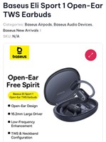 Baseus Eli Sport 1 Open-Ear TWS Earbuds