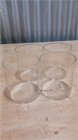 4 glass cups