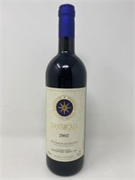 2002 Bolgheri Sassicaia Red Wine.