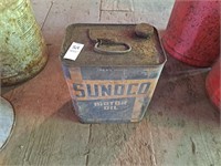 Sunoco motor oil can empty