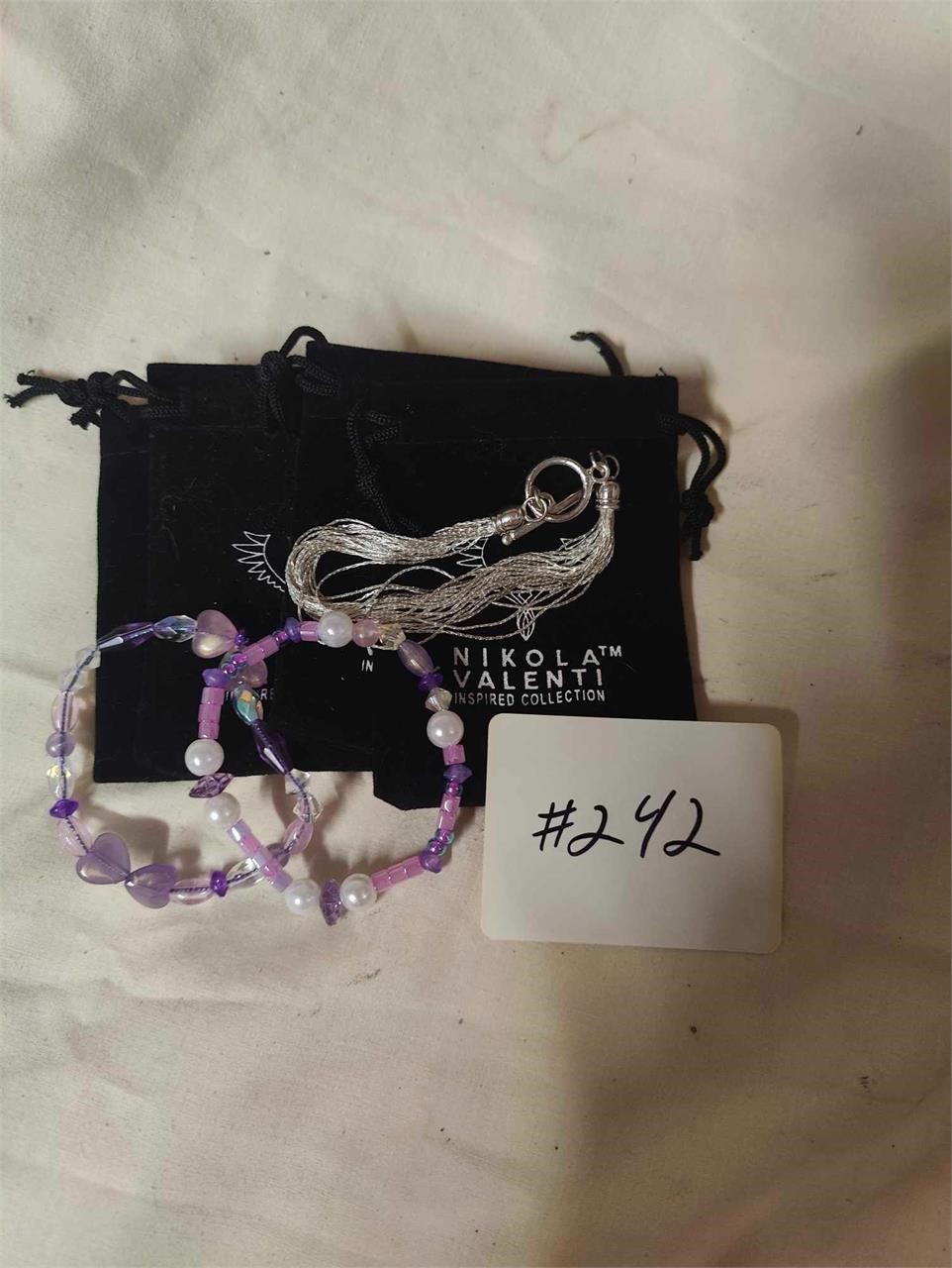 Nikola valenti bracelet bags and two bracelets
