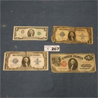 Large Bills - Red Seal & Silver Cert.