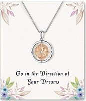 For Her-Spin Compass Necklace-9PCS