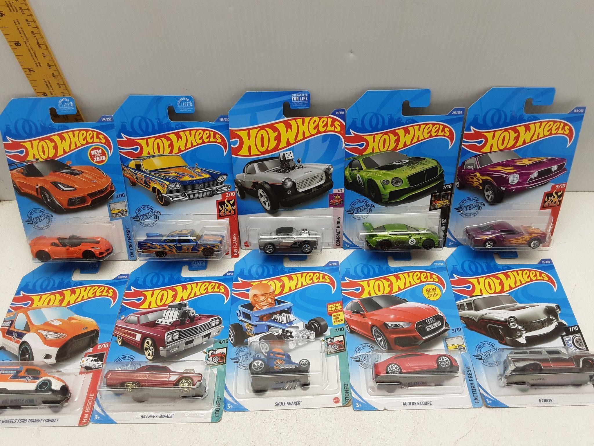 10 MISC. SEALED HOT WHEELS