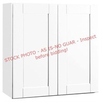 H.B. Wall Cabinet, Satin White, 30x12x30in
