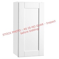 H.B. Wall Cabinet, Satin White, 15x12x30in
