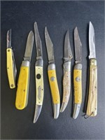 Group of 7 vintage pocket knives