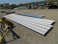 (2) Piles of Assorted Galvanized Metal Sheets