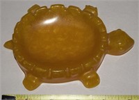 MCM Honey Amber Lucite Turtle Soap Dish 5.5L