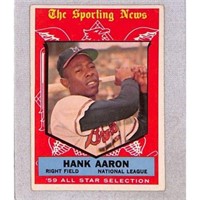 1959 Topps Crease Free Hank Aaron Allstar