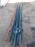 Pile Of Steel Posts 6ft. L