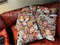 4 CAT THEMED PILLOWS