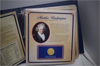 U.S. First Ladies Medals   Volume 1 Binder w/