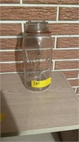 Canning jar with glass lid