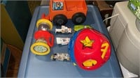 Assorted cars and toys for kids