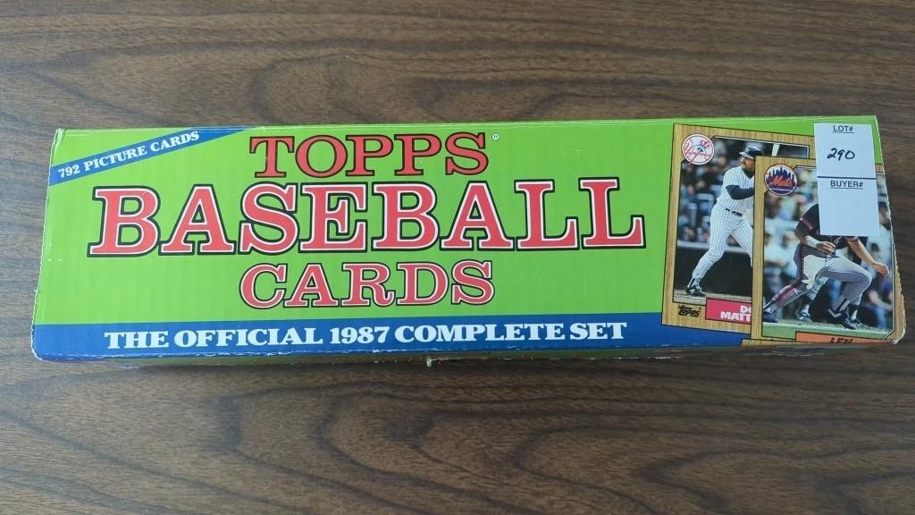 1987 Topps baseball cards, complete set