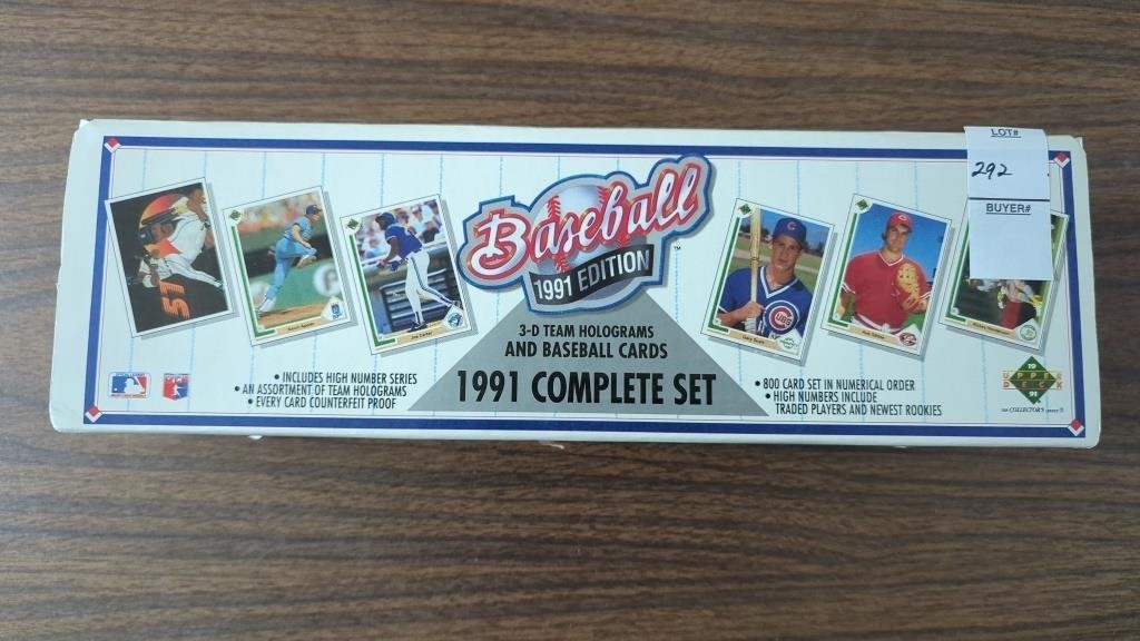 1991 Upper Deck baseball cards, complete set
