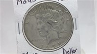 1934S Peace Silver Dollar