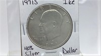 1971S Ike 40% Silver Dollar